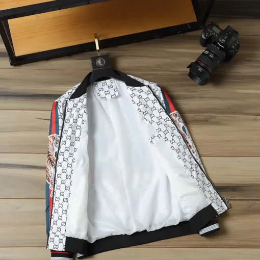 GG Jacket White And Border