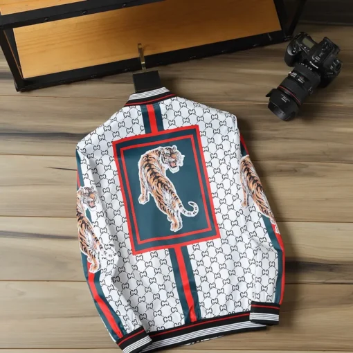 GG Jacket White And Border