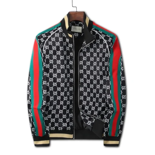 GG Jacket Black And Print