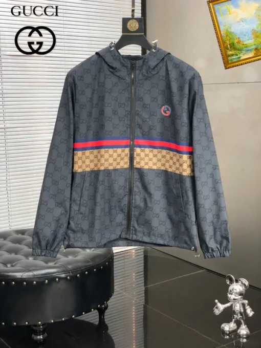 GG Jacket Gray Print