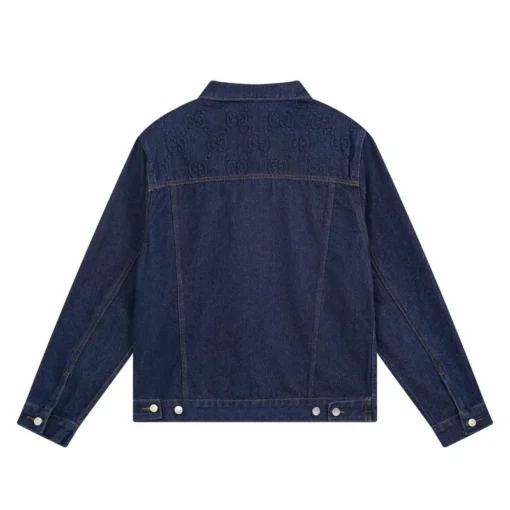 GG Denim Jacket Navy Blue - Image 2