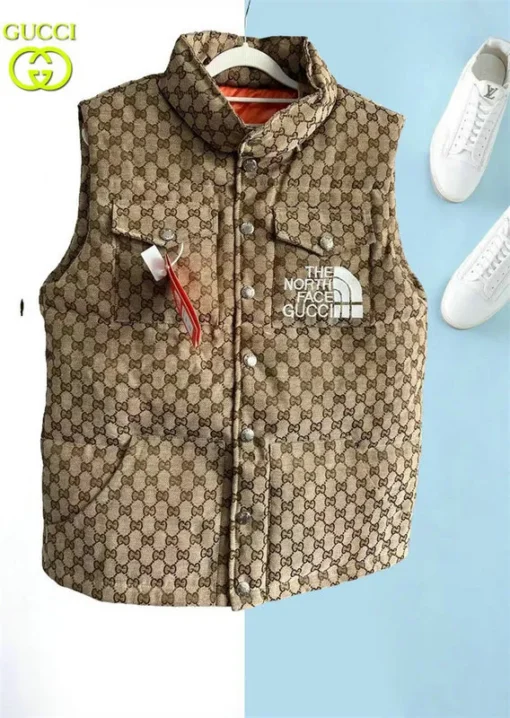 GG Vest Jacket Brown