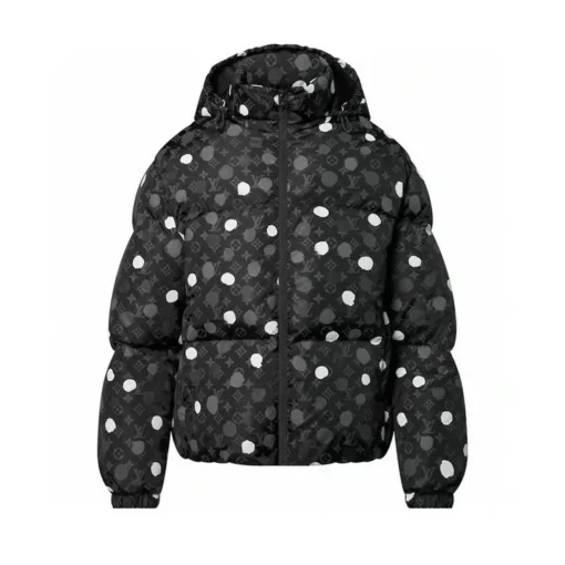 LV Down Jacket Black And White