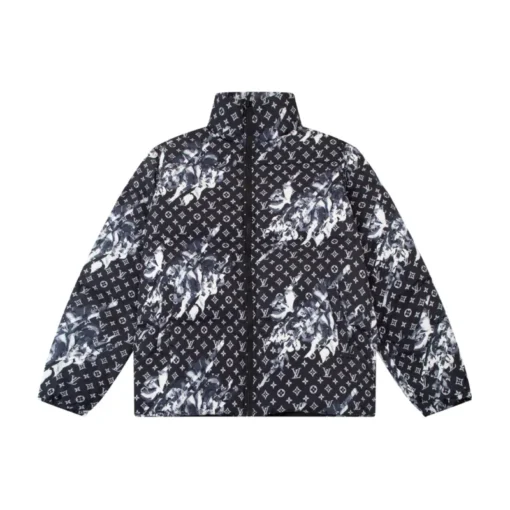 LV Down Jacket Black And White