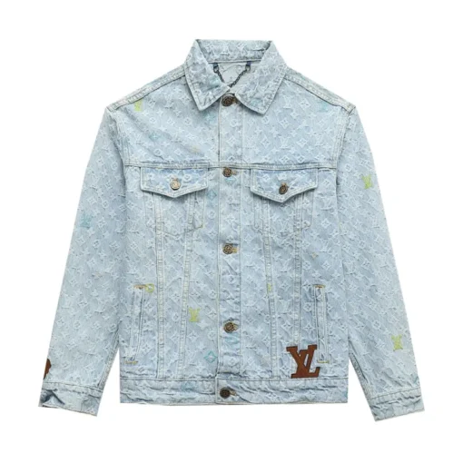 LV Denim Jacket White