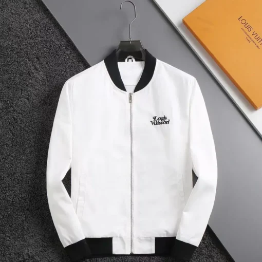 LV Jacket White And Black