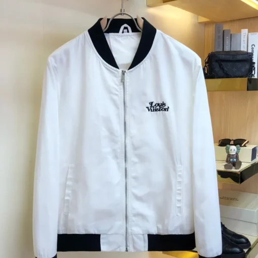 LV Jacket White And Black