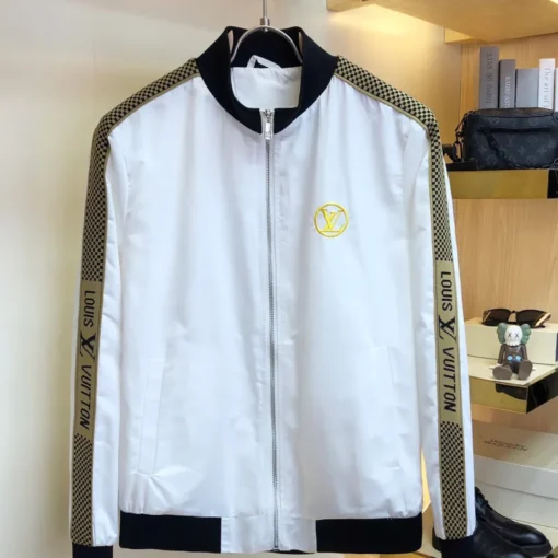 LV Jacket White And Black