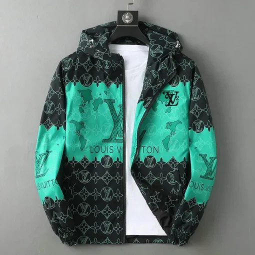 LV Jacket Black And Green