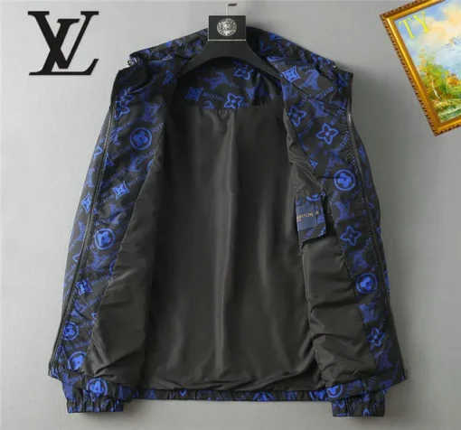 LV Jacket Black And Blue