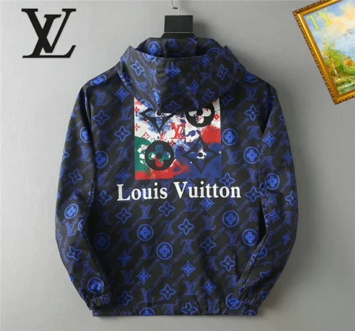 LV Jacket Black And Blue