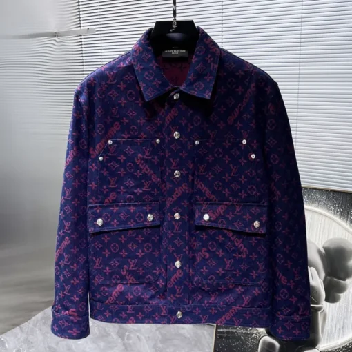 LV Denim Jacket Navi Blue