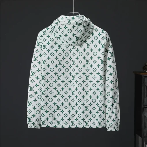 LV Jacket White And Green