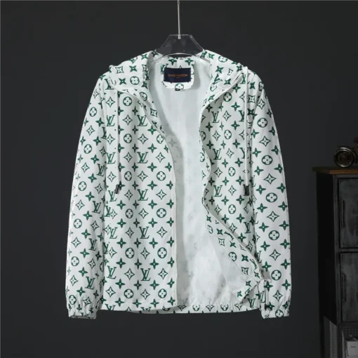 LV Jacket White And Green