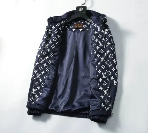 LV Jacket Nevy Blue And White - Image 2