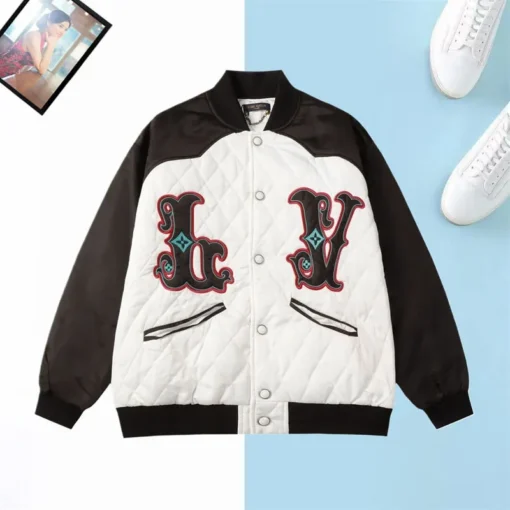 LV Jacket White And Black