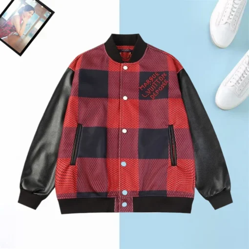 LV Jacket Red And Black