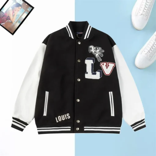 LV Jacket Black And White