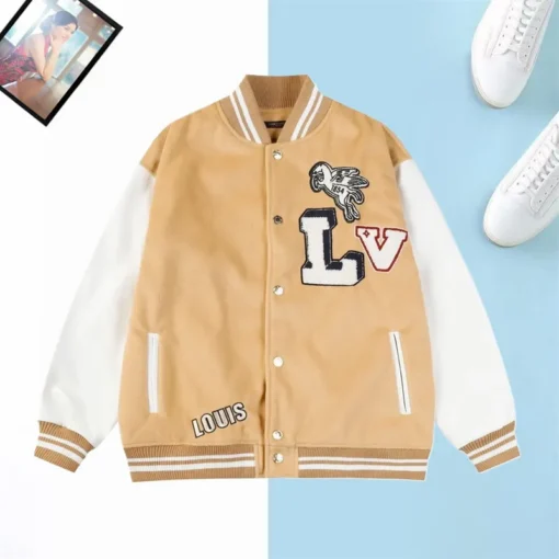 LV Jacket Beige And White