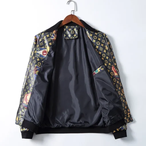 LV Jacket Black And Yellow