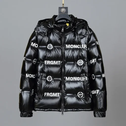 Moncler Jacket Black Glossy