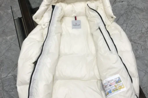 Moncler Jacket White And Cream