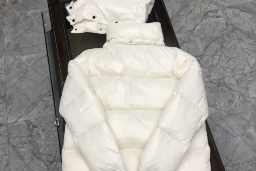 Moncler Jacket White And Cream