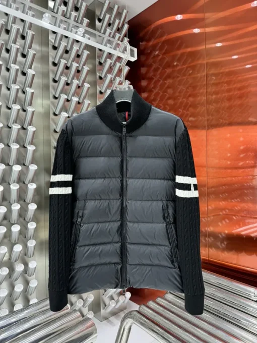 Moncler Jacket Gray And Black