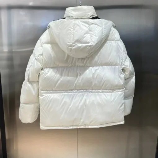 Moncler Jacket White And Black - Image 2