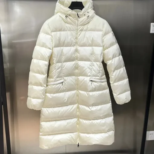 Moncler Long Jacket White