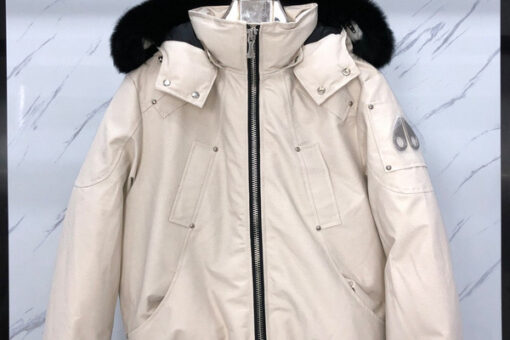 Moose Knuckles jacket Cream And Black