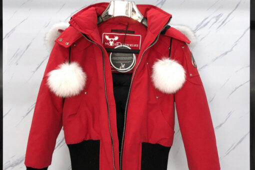 Moose Knuckles jacket Red Black And White