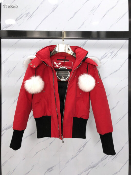 Moose Knuckles jacket Red Black And White