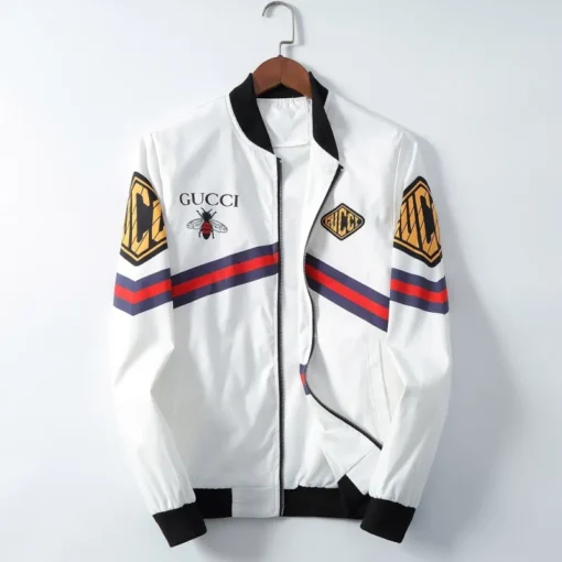 GG Jacket White And Border