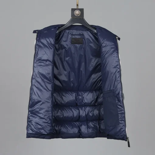 Prada Down Vest Jacket Navy Blue - Image 3