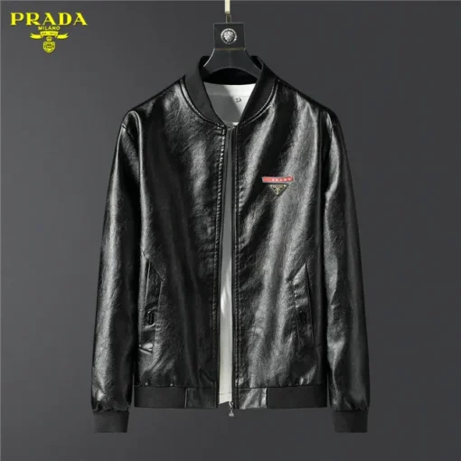 Prada Leather Jacket Black