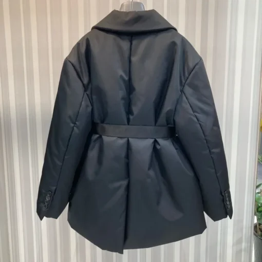 Prada Black Down Coats Jackets