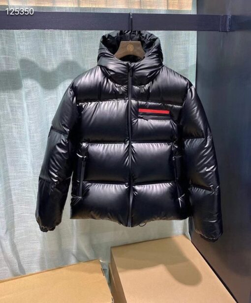 Prada Down Jacket Black Glossy