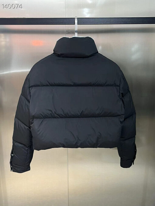 Prada Down Jacket Black And Sky Blue