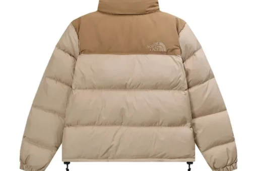 North Face Down Jacket Brown And Beige