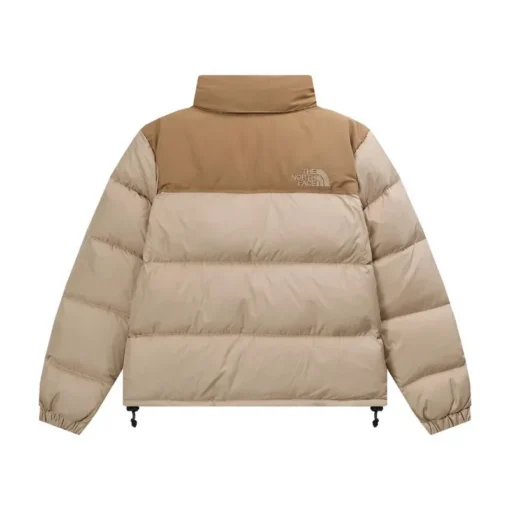 North Face Down Jacket Brown And Beige