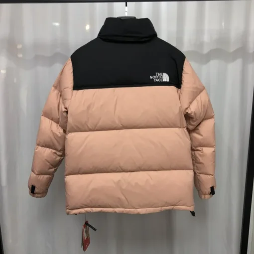 North Face Down Jacket Beige And Black - Image 2