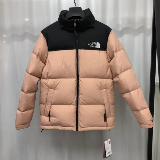 North Face Down Jacket Beige And Black