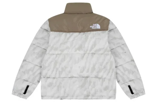 North Face Down Jacket White And Brown