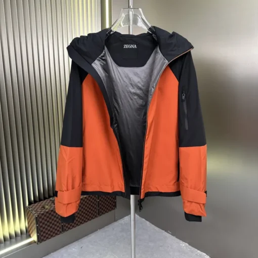 Burberry Jacket Orange Black