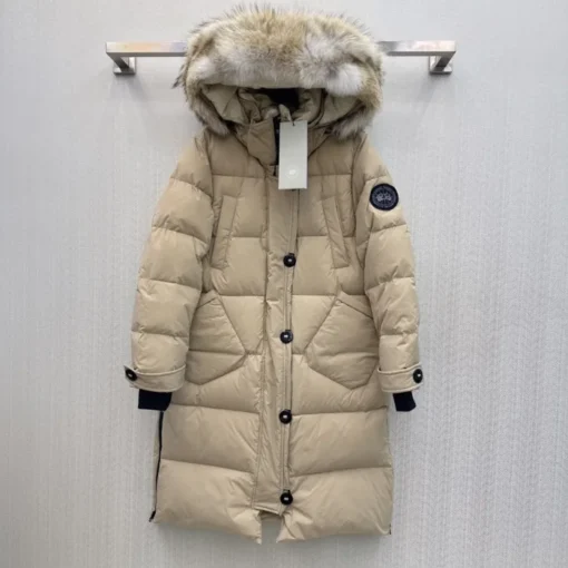 Canada Goose New Women Long Winter Jacket Beige