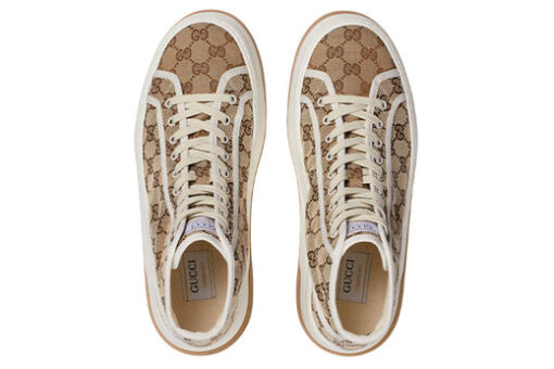 Gucci Tennis 1977 High-Top Sneakers 'Tan White'