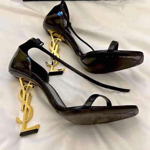 YSL High Heels Black Gold