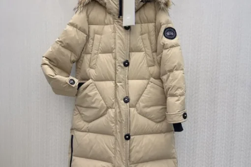 Canada Goose New Women Long Winter Jacket Beige