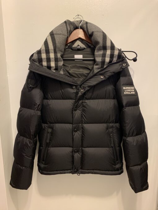 Burberry Jacket Black And Grey White